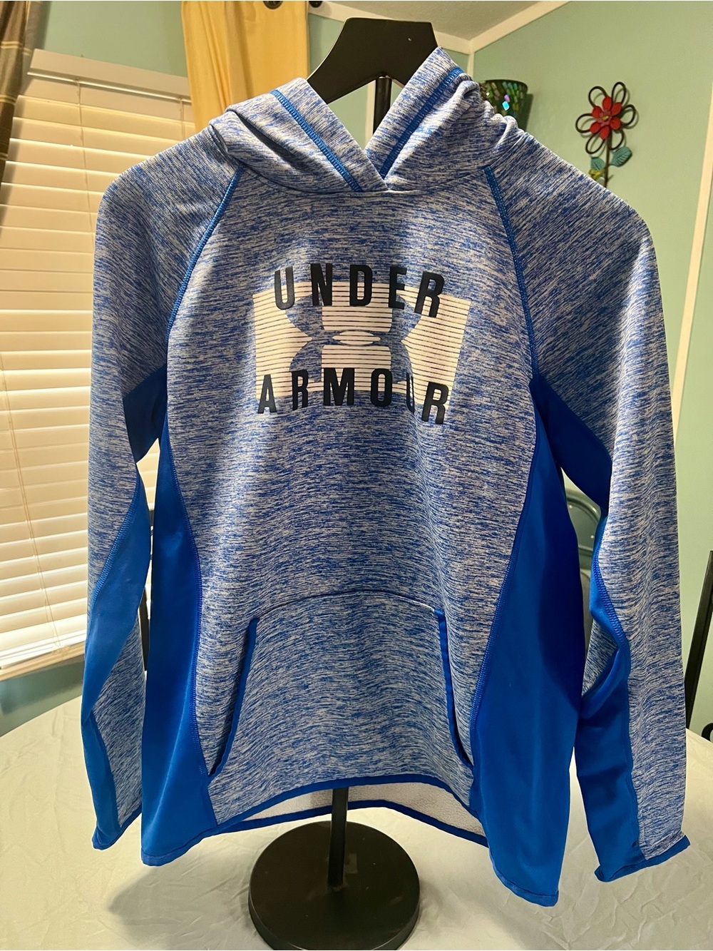 Under Armour Royal Blue Hooded ColdGear Pullover Women’s Medium